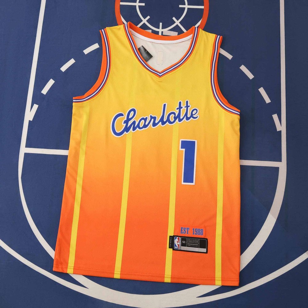 NBA Charlotte Hornets retro 9#BALL
