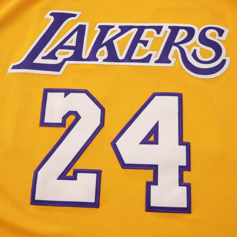 2025-26 NBA L.A. Lakers yellow 24#BRYANT T shirt