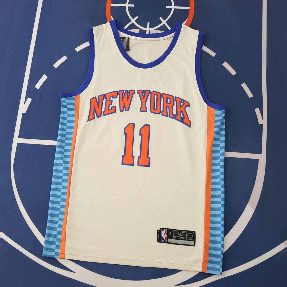 2025-26 NBA New York Knicks beige 11#BRUNSON
