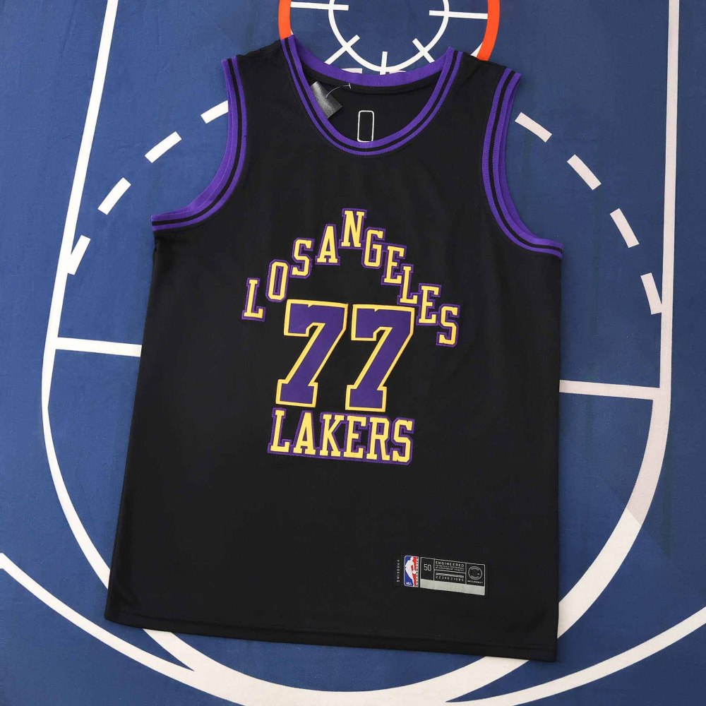 2025-26 NBA L.A. Lakers black 77# DONCIC