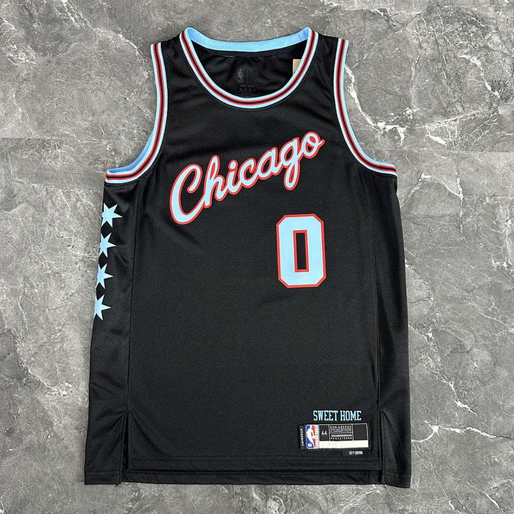 25-26 NBA Chicago Bulls City version 0-WHITE