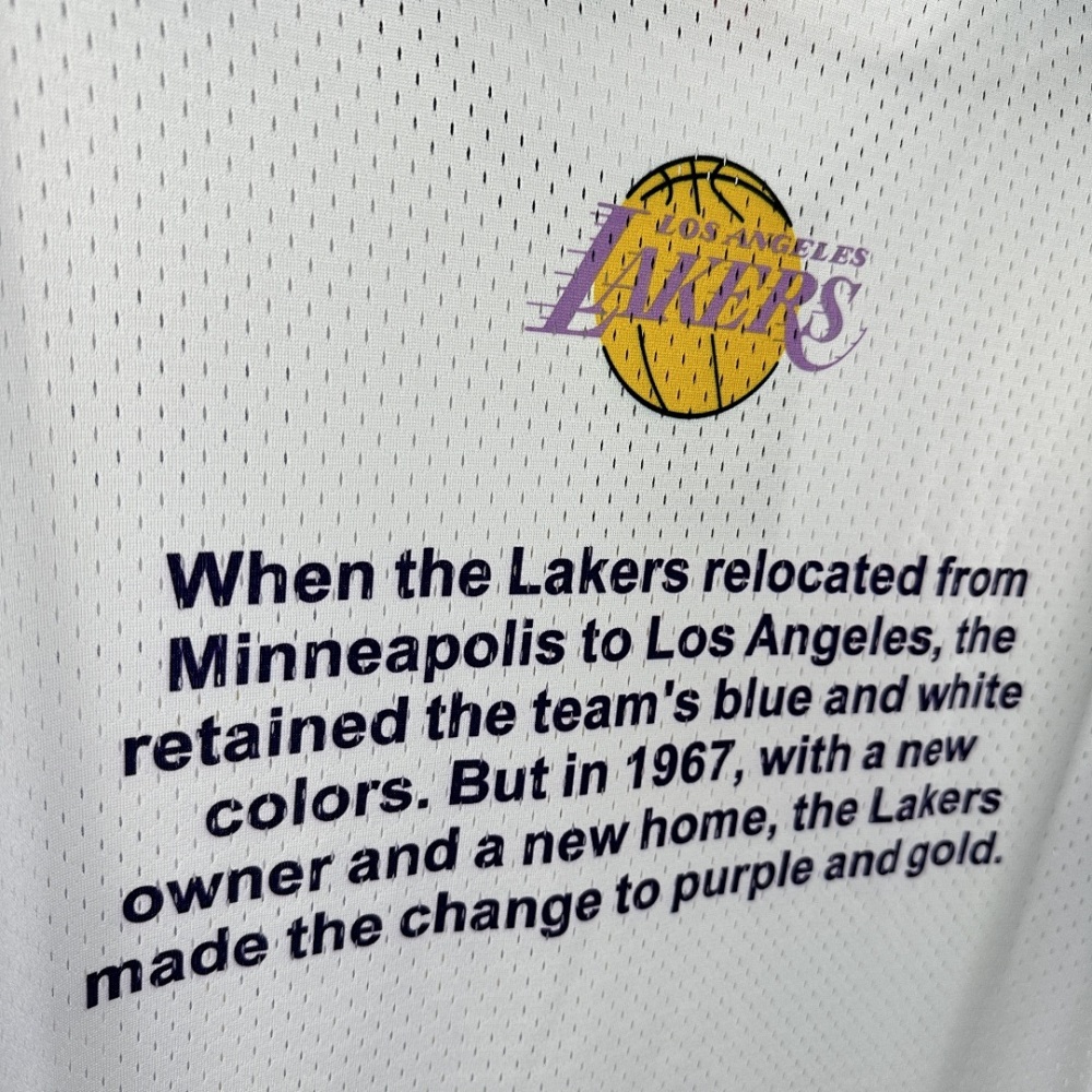25-26 NBA L.A. Lakers Retro short sleeved shirt