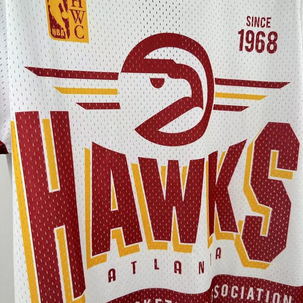 25-26 NBA Atlanta Hawks Retro short sleeved shirt