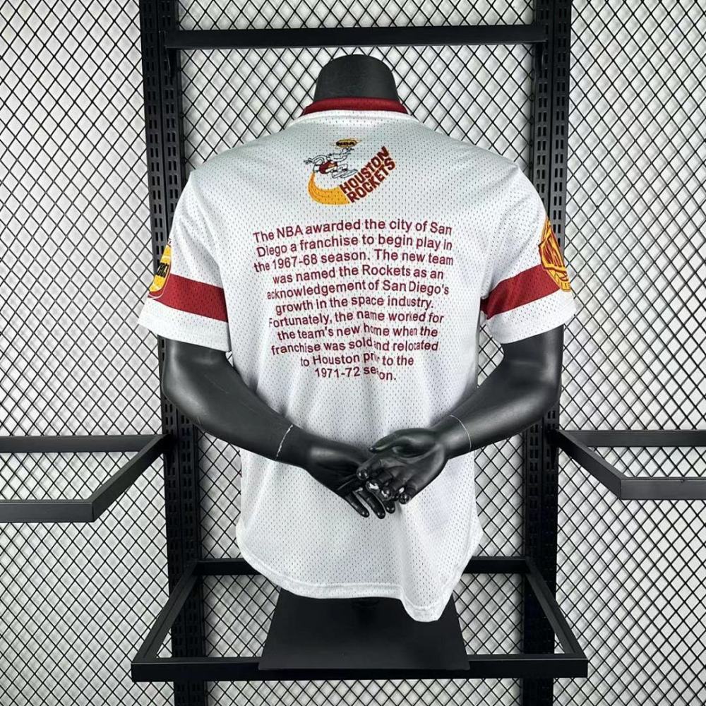 25-26 NBA Houston Rockets Retro short sleeved shirt