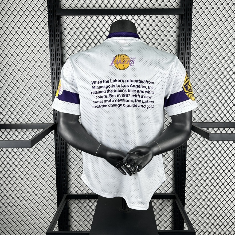 25-26 NBA L.A. Lakers Retro short sleeved shirt