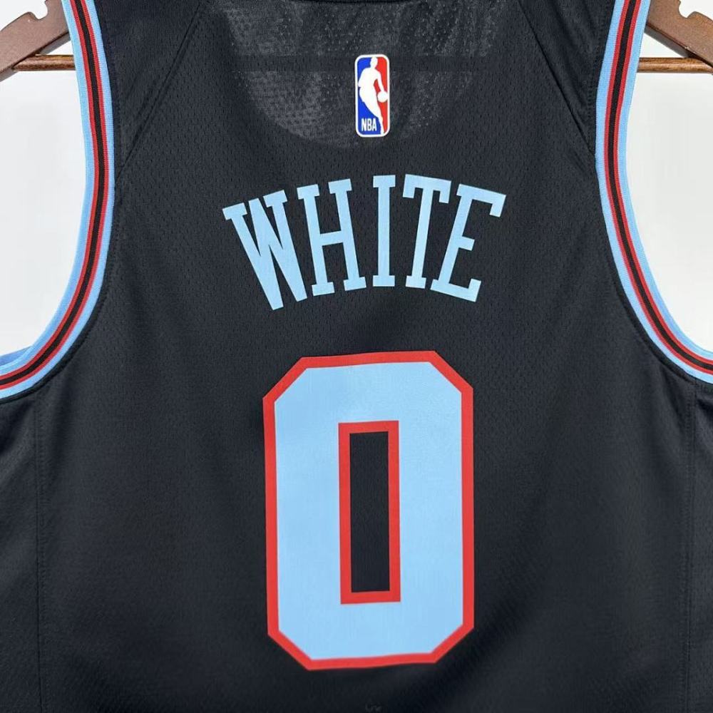 25-26 NBA Chicago Bulls City version 0-WHITE