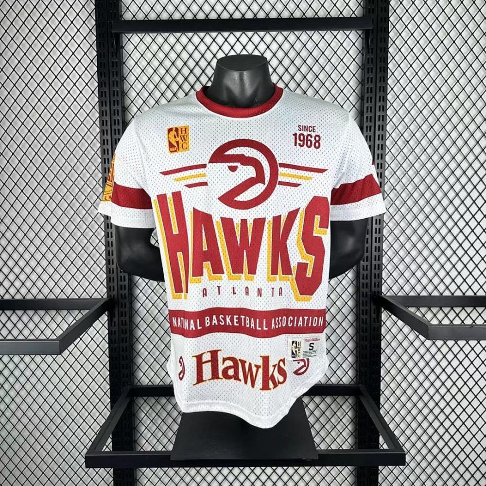 25-26 NBA Atlanta Hawks Retro short sleeved shirt