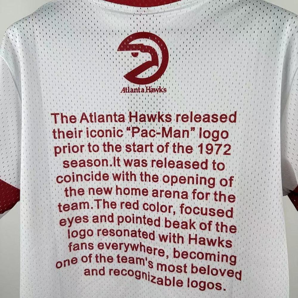 25-26 NBA Atlanta Hawks Retro short sleeved shirt