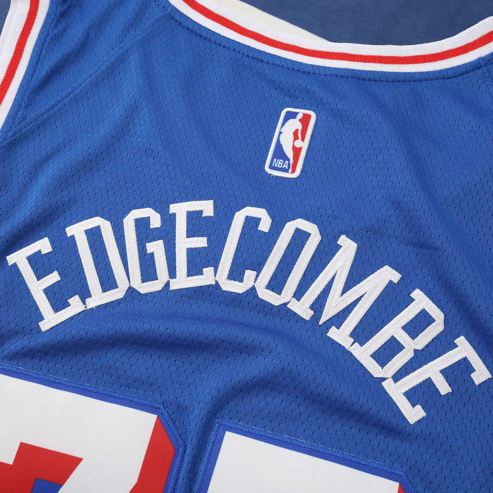 2025-26 NBA  Philadelphia 76ers blue 77#EDGECOMBE