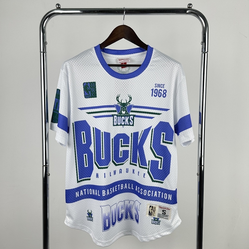 25-26 NBA Milwaukee Bucks Retro short sleeved shirt