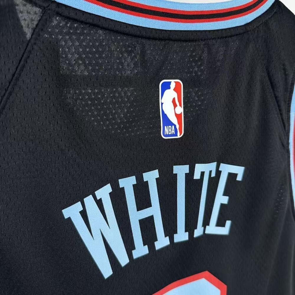 25-26 NBA Chicago Bulls City version 0-WHITE