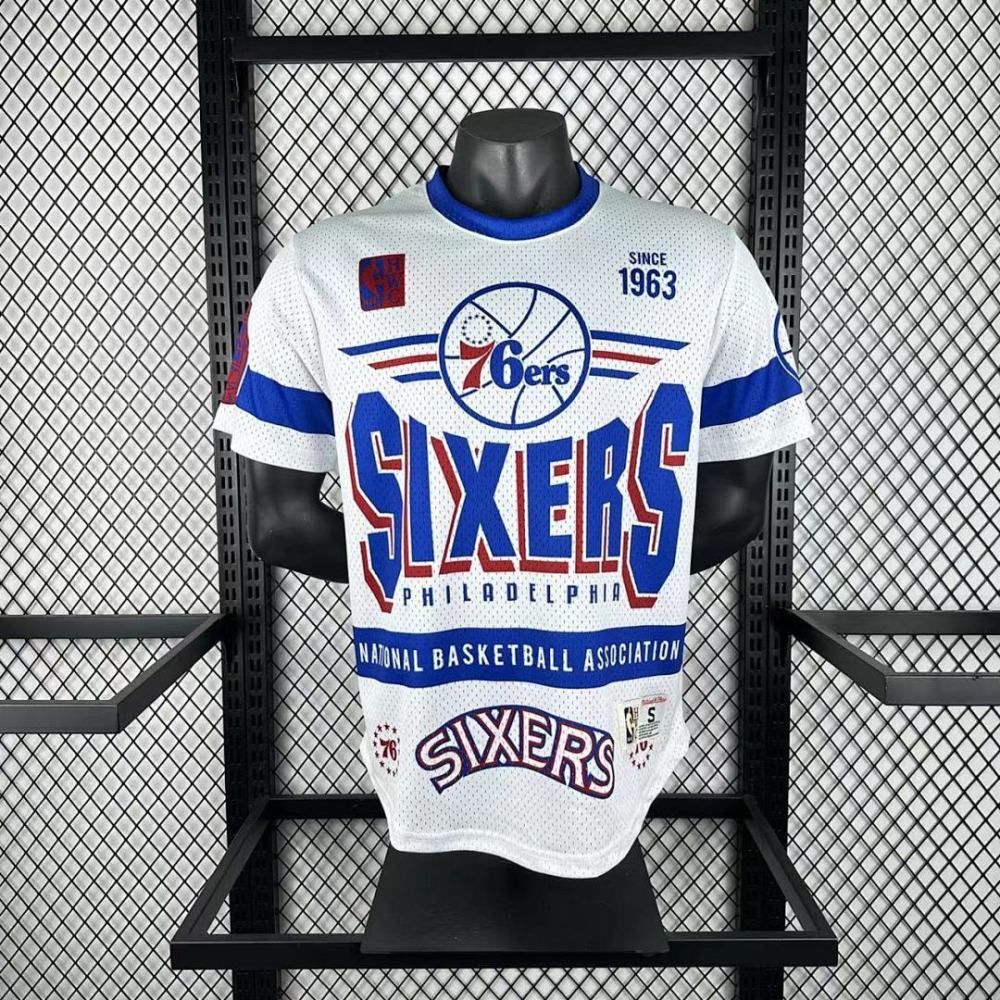 25-26 NBA Philadelphia 76ers Retro short sleeved shirt