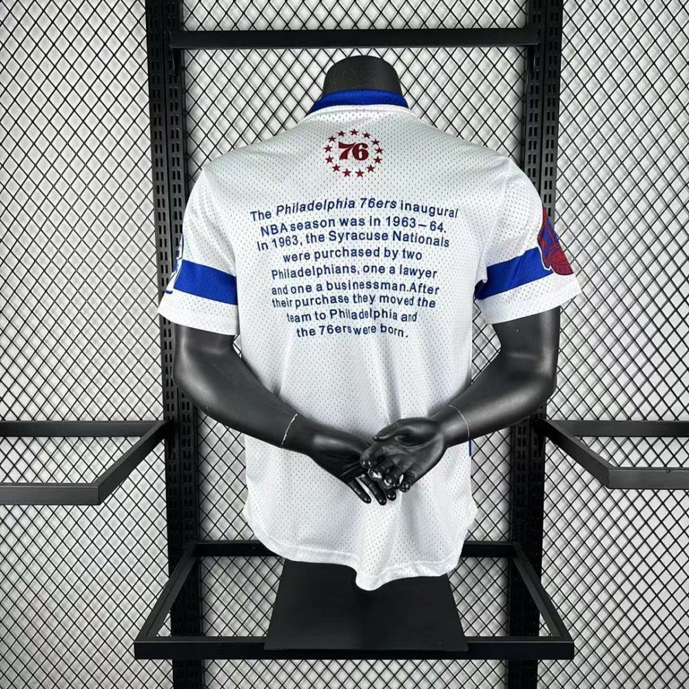 25-26 NBA Philadelphia 76ers Retro short sleeved shirt