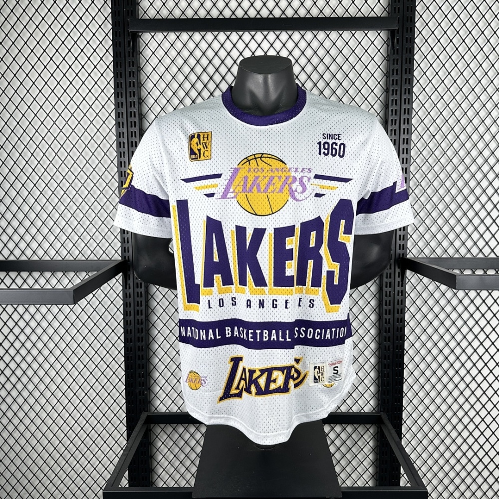 25-26 NBA L.A. Lakers Retro short sleeved shirt