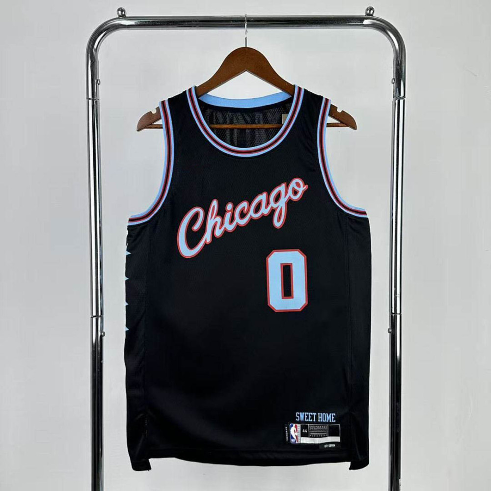 25-26 NBA Chicago Bulls City version 0-WHITE