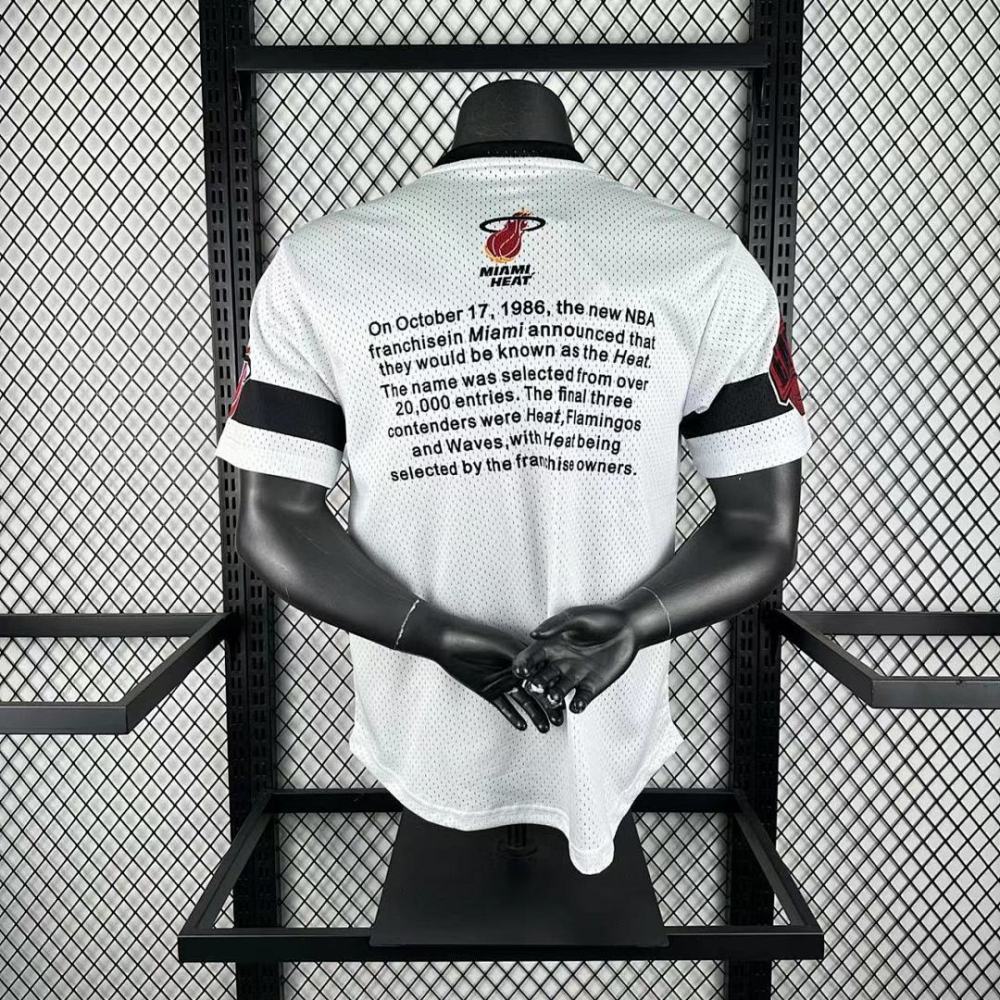25-26 NBA Miami Heat Retro short sleeved shirt