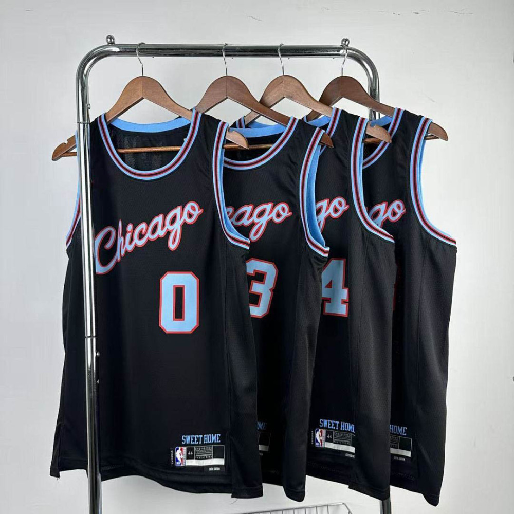 25-26 NBA Chicago Bulls City version 0-WHITE