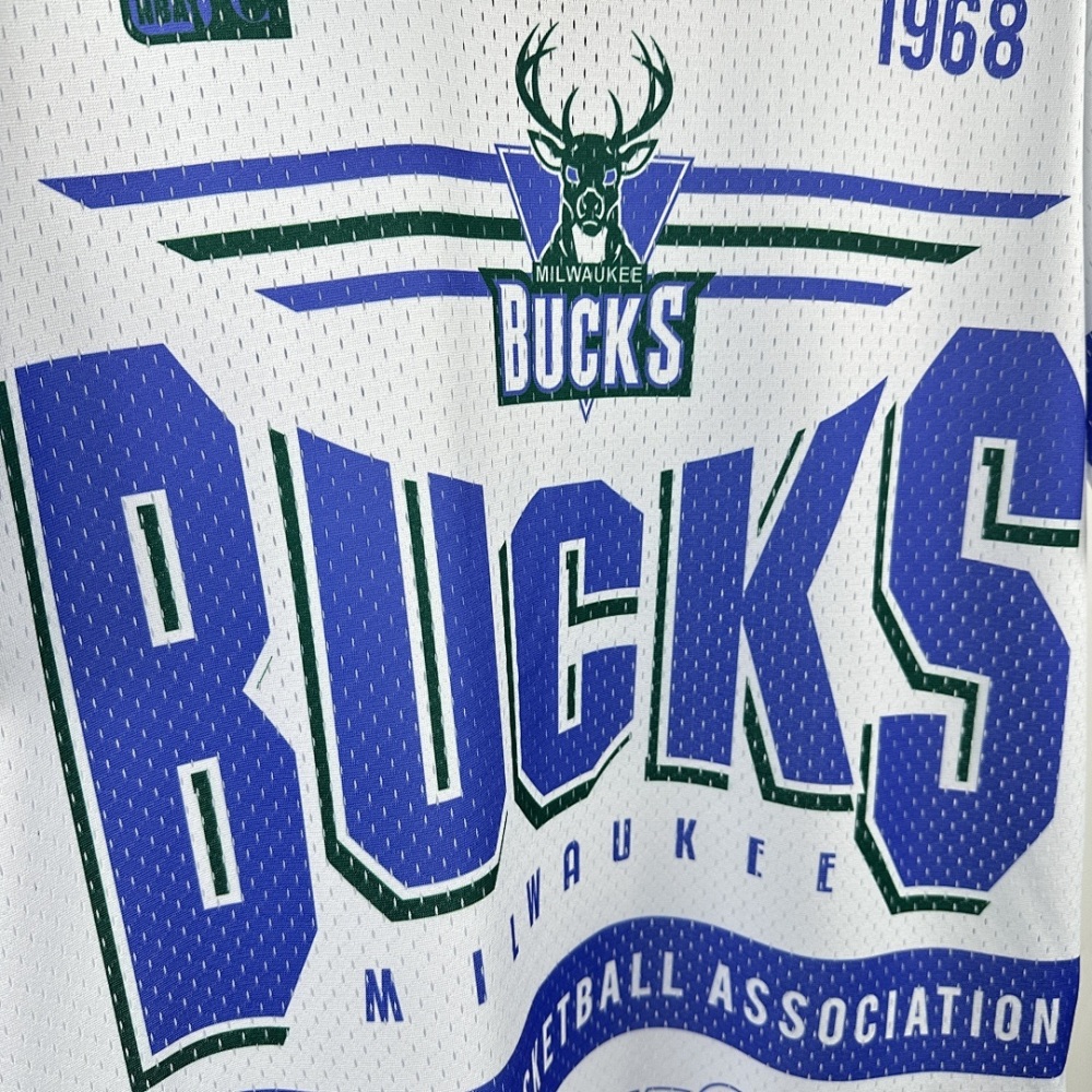 25-26 NBA Milwaukee Bucks Retro short sleeved shirt