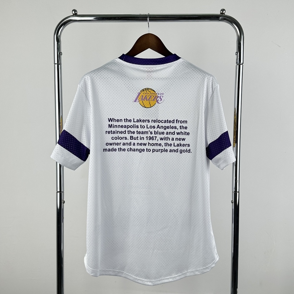 25-26 NBA L.A. Lakers Retro short sleeved shirt