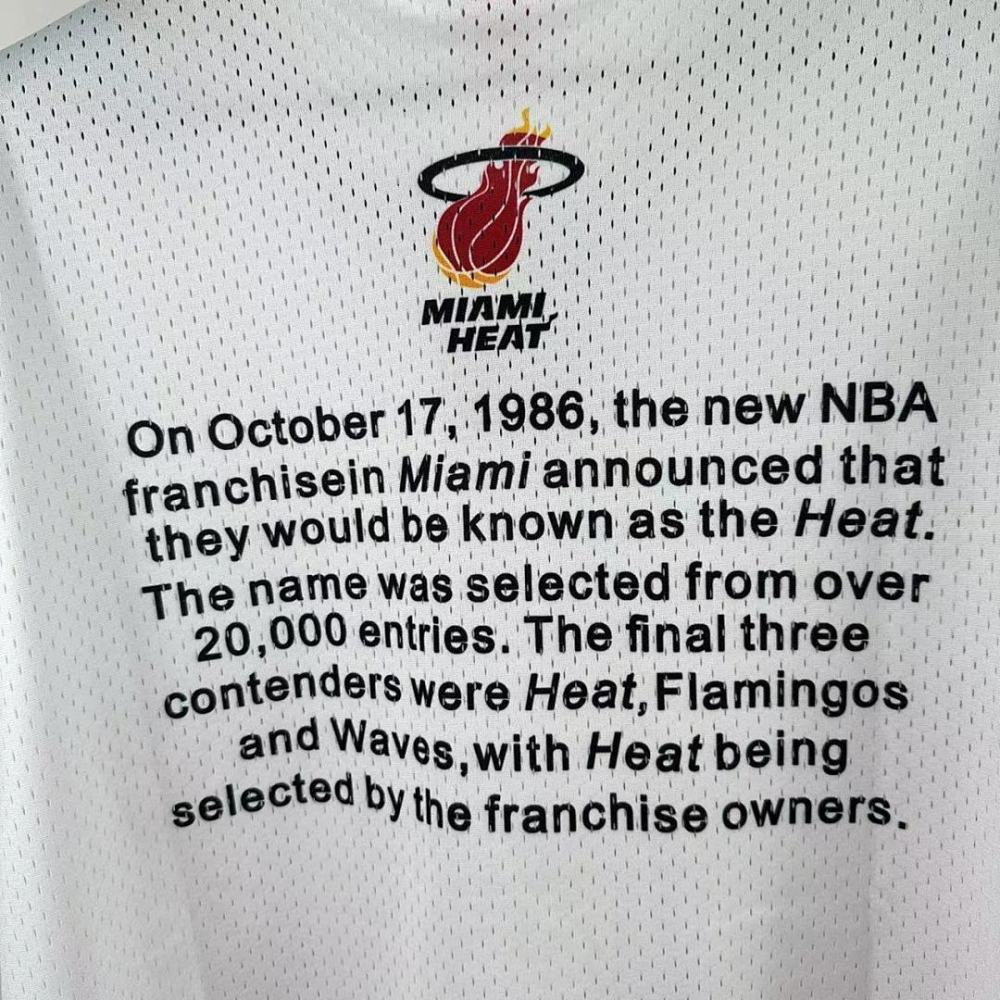25-26 NBA Miami Heat Retro short sleeved shirt