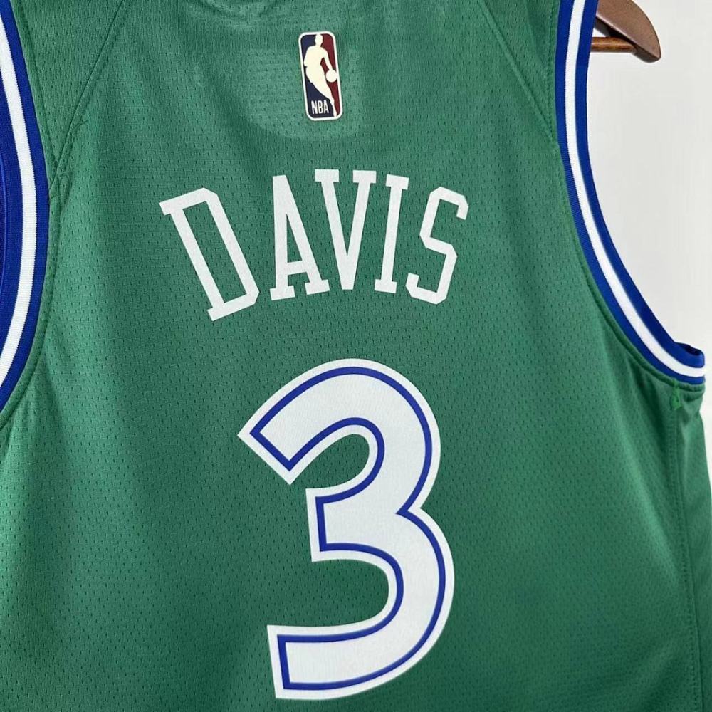 25-26 NBA Dallas Mavericks Retro green 3-DAVIS