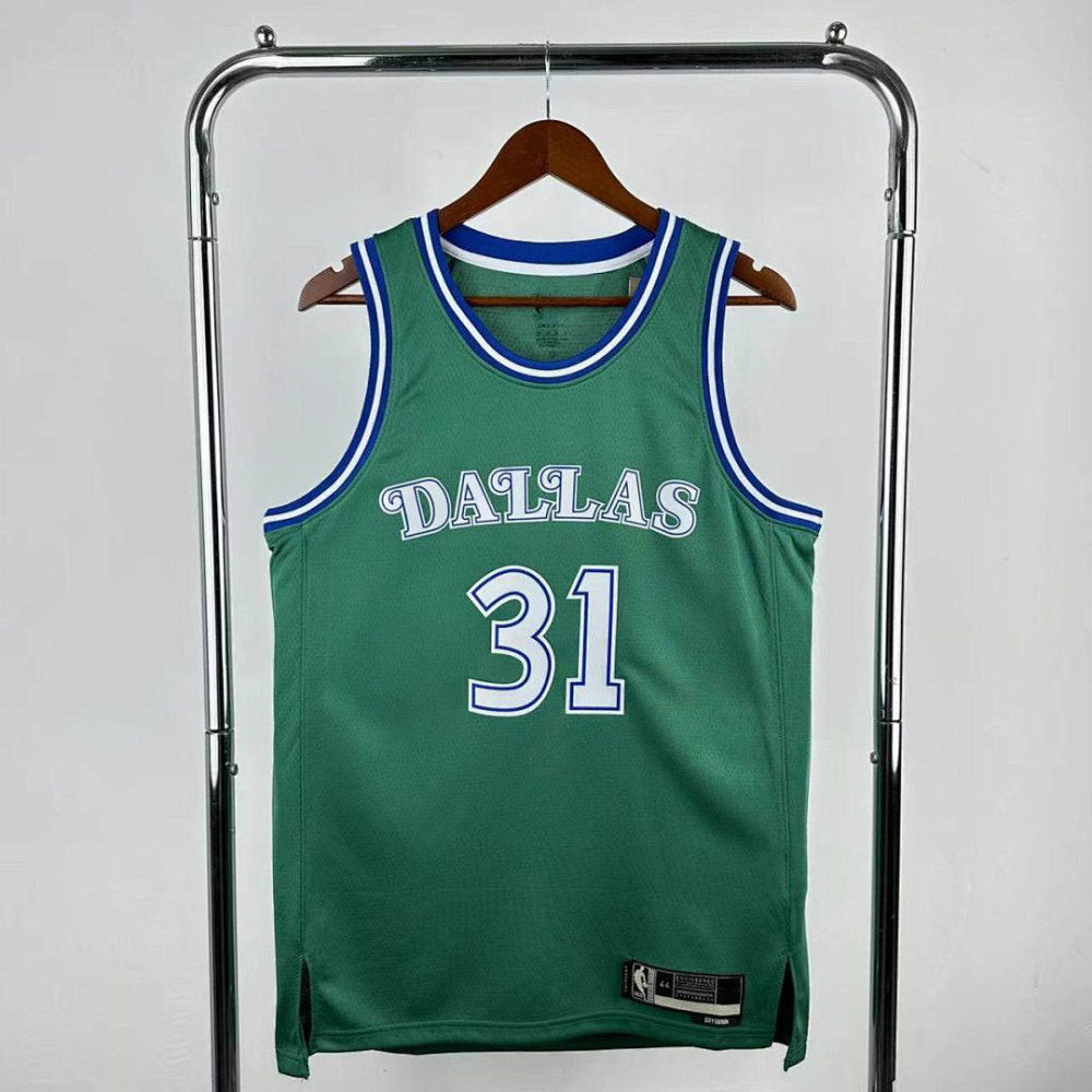25-26 NBA Dallas Mavericks Retro green 31-THOMPSON