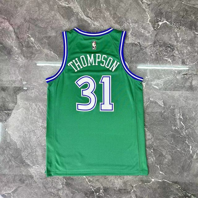 25-26 NBA Dallas Mavericks Retro green 31-THOMPSON