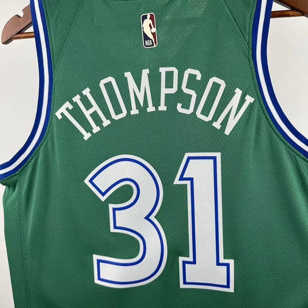 25-26 NBA Dallas Mavericks Retro green 31-THOMPSON