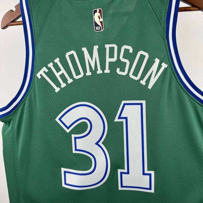 25-26 NBA Dallas Mavericks Retro green 31-THOMPSON