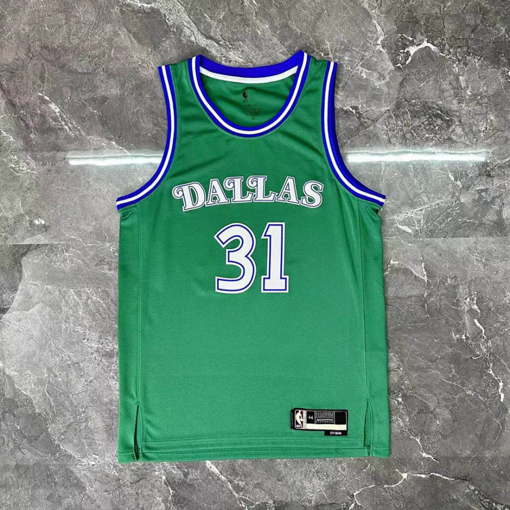 25-26 NBA Dallas Mavericks Retro green 31-THOMPSON