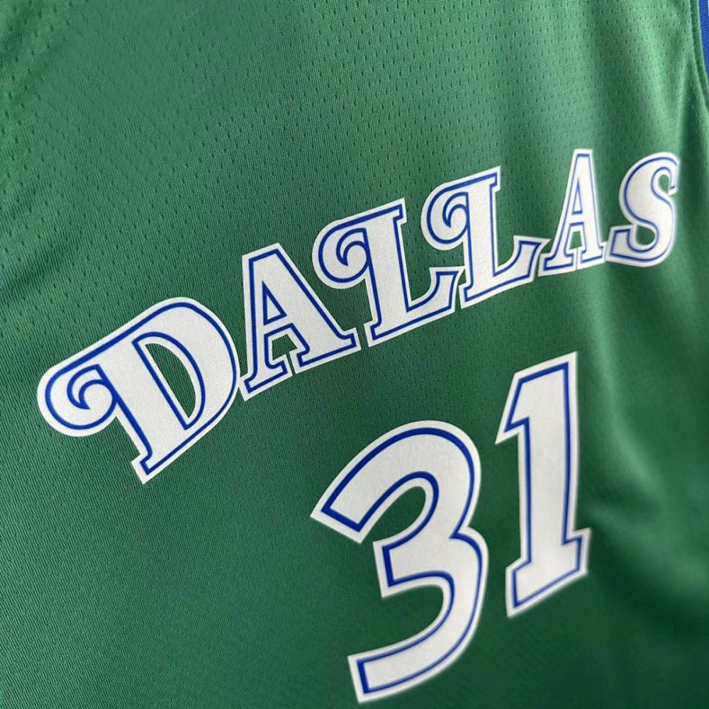 25-26 NBA Dallas Mavericks Retro green 31-THOMPSON