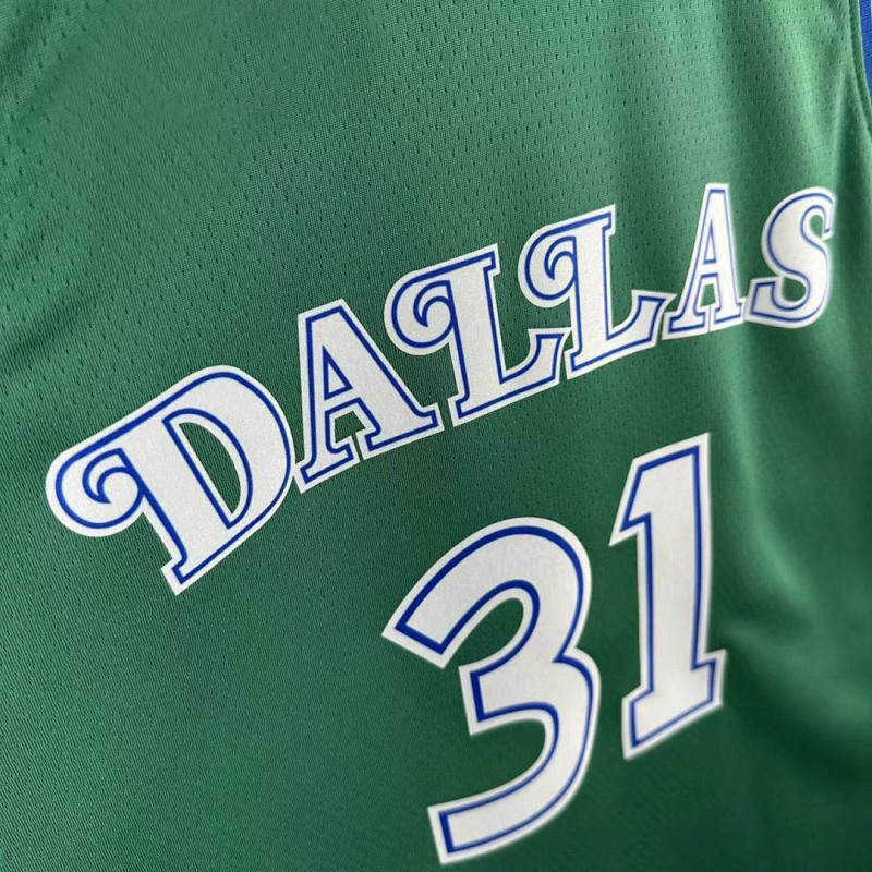 25-26 NBA Dallas Mavericks Retro green 31-THOMPSON