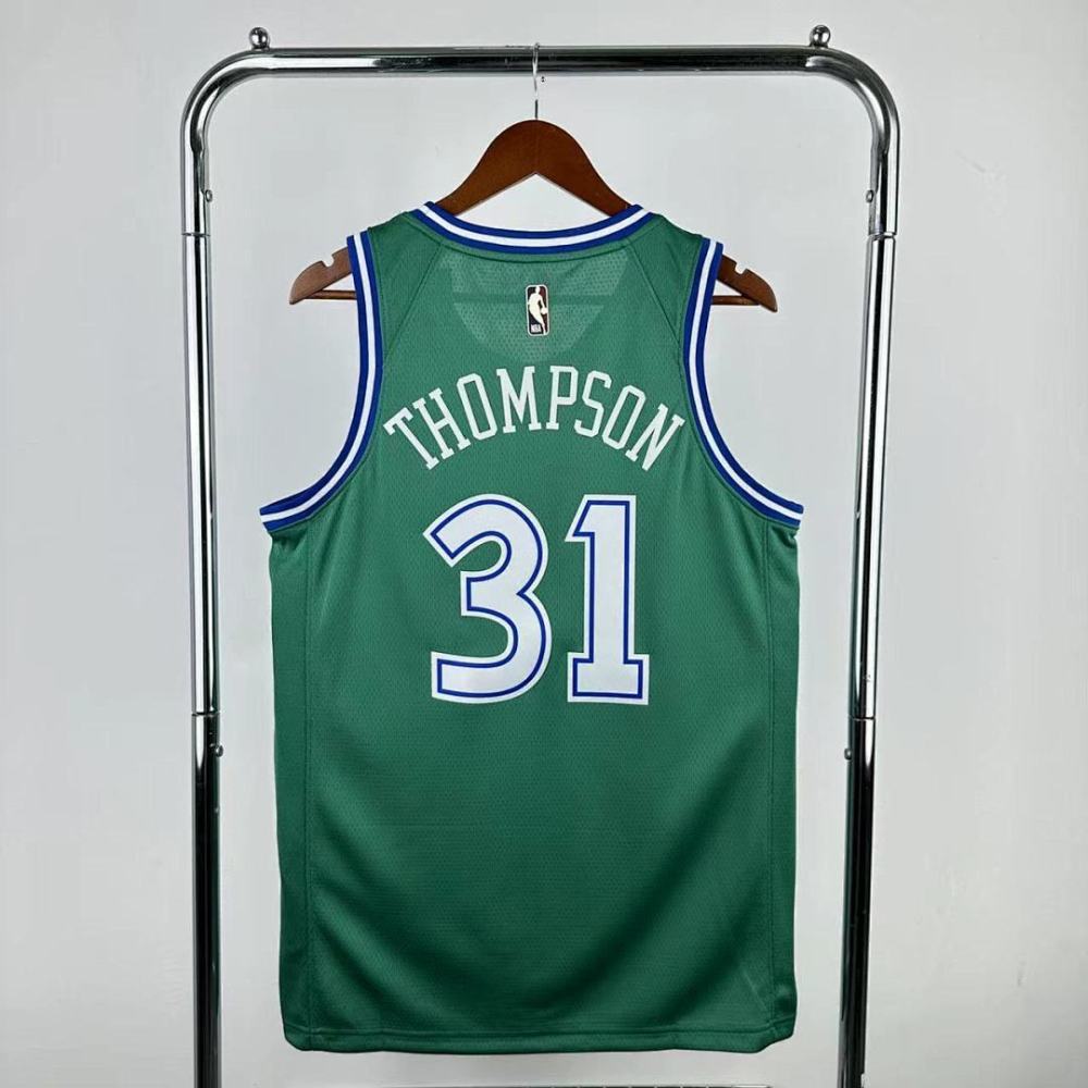 25-26 NBA Dallas Mavericks Retro green 31-THOMPSON