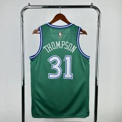 25-26 NBA Dallas Mavericks Retro green 31-THOMPSON