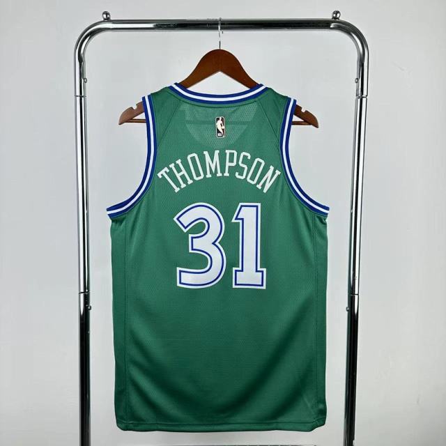 25-26 NBA Dallas Mavericks Retro green 31-THOMPSON