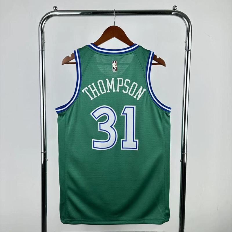 25-26 NBA Dallas Mavericks Retro green 31-THOMPSON