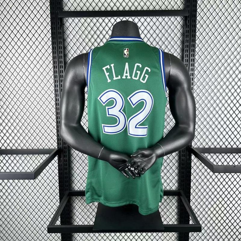 25-26 NBA Dallas Mavericks Retro green 32-FLAGG