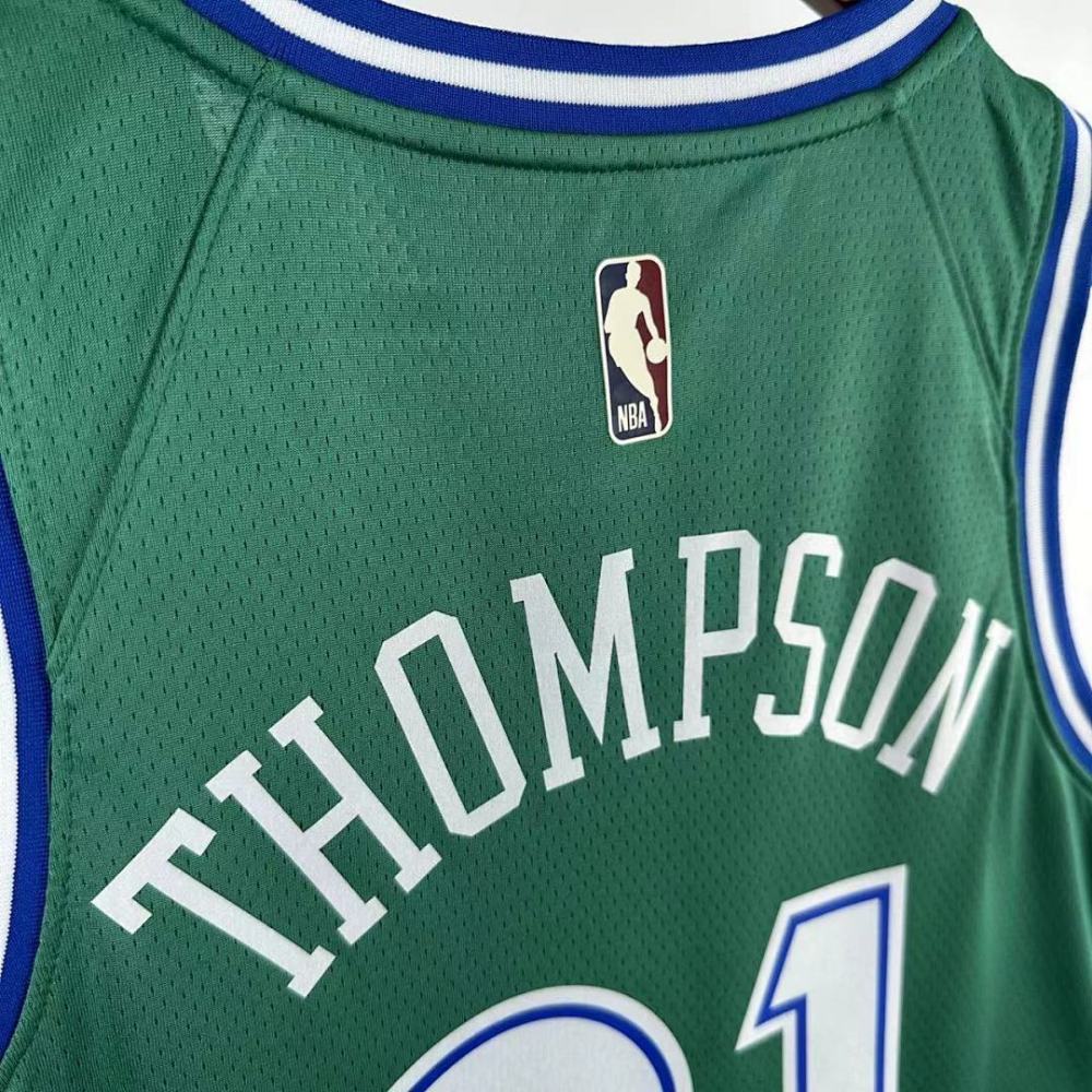 25-26 NBA Dallas Mavericks Retro green 31-THOMPSON