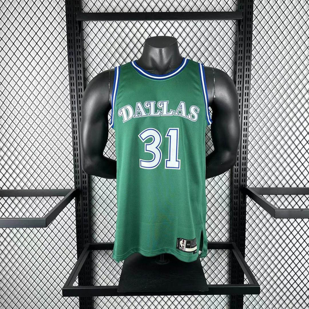 25-26 NBA Dallas Mavericks Retro green 31-THOMPSON