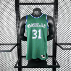 25-26 NBA Dallas Mavericks Retro green 31-THOMPSON