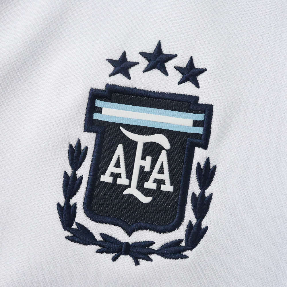 2026 FIFA World Cup Argentina White Half zip training suit set