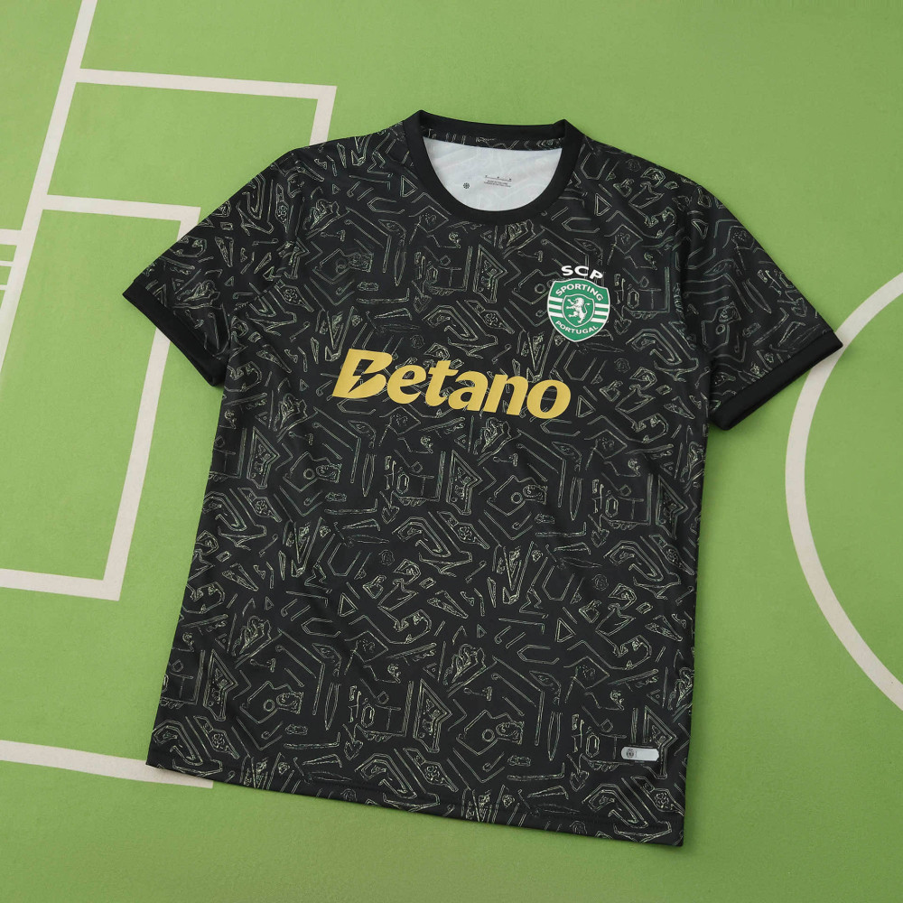 2526 season Sporting CP  Black Training shirt Fan version