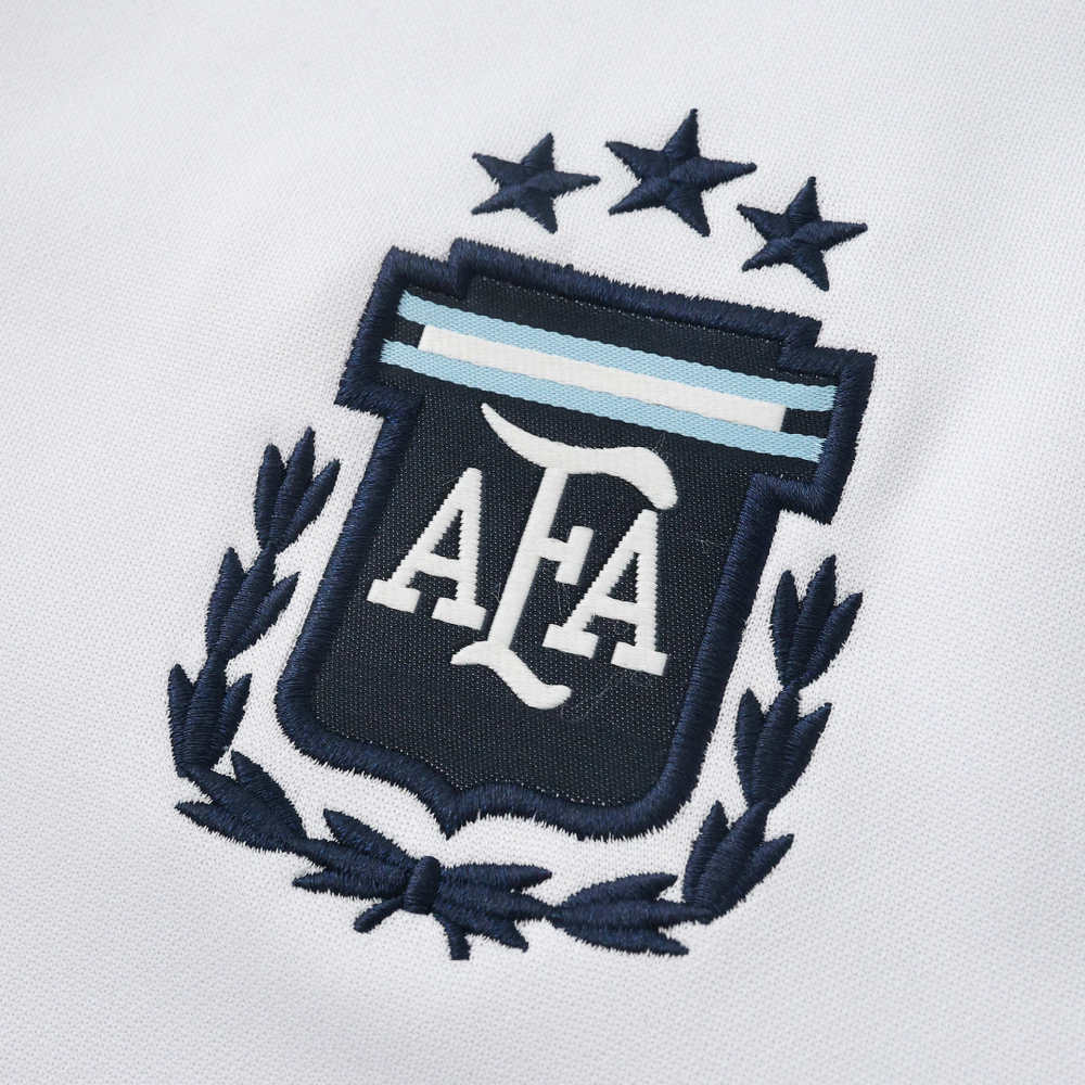 2026 FIFA World Cup Argentina White Half zip training suit set