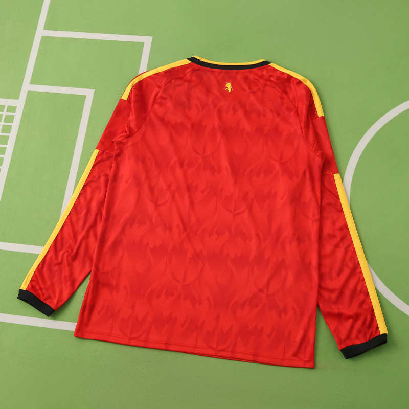 2026 FIFA World Cup Belgium home Long sleeved Fan version