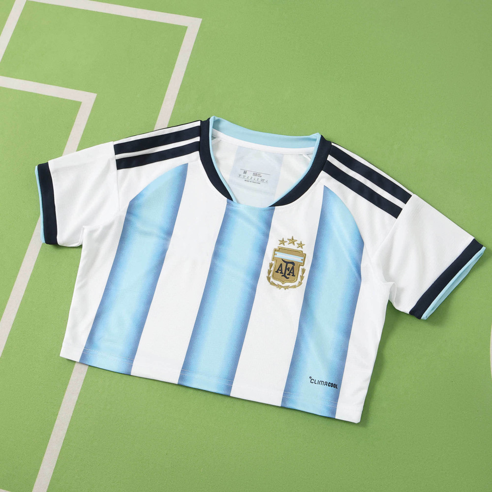 2026 FIFA World Cup Argentina Home Cropped Jersey