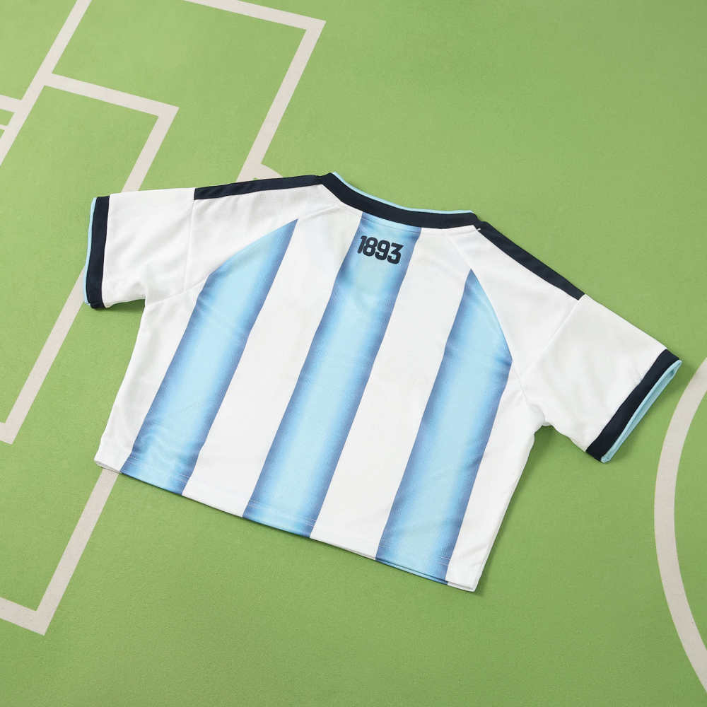 2026 FIFA World Cup Argentina Home Cropped Jersey