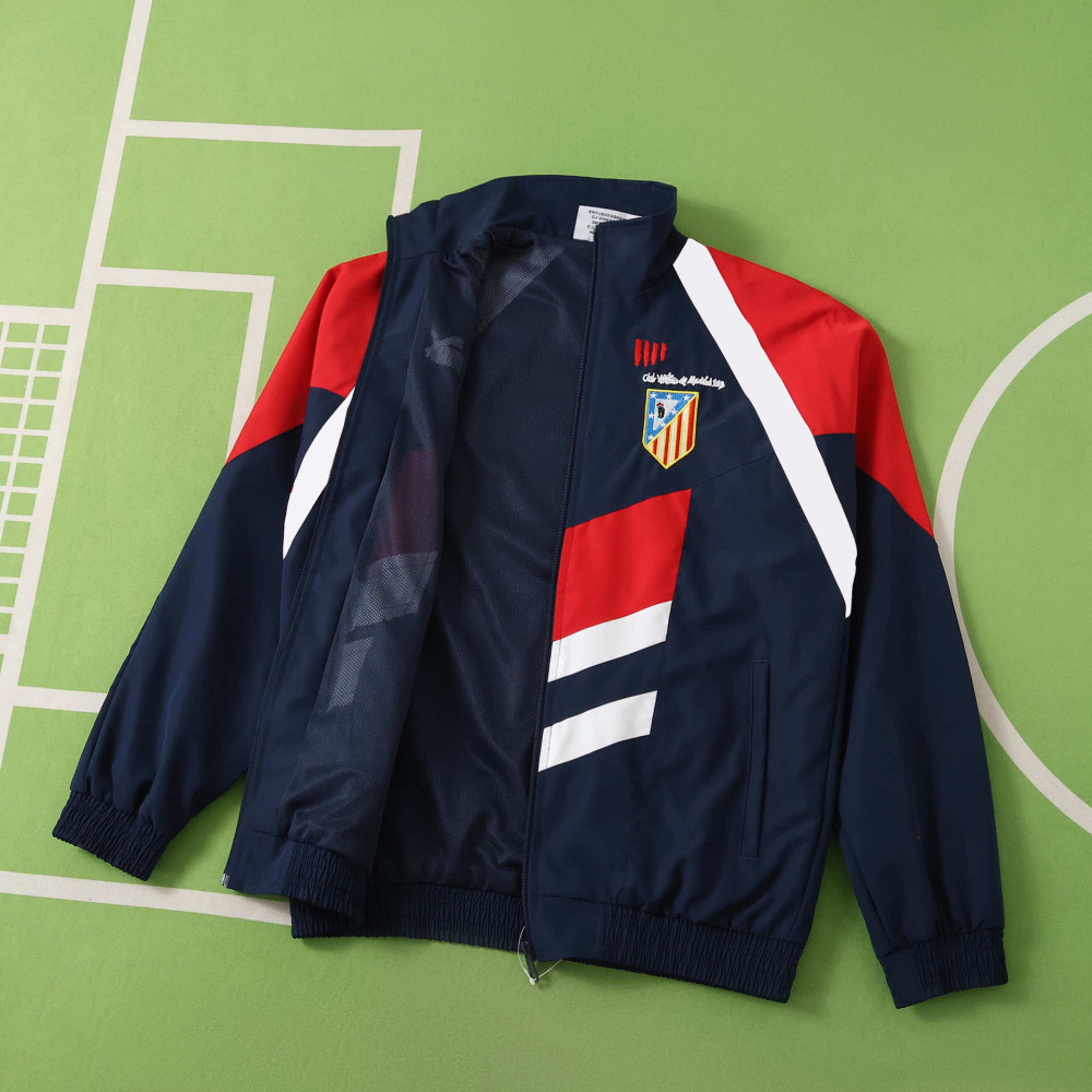 2526 season Club Atlético de Madrid retro windbreaker