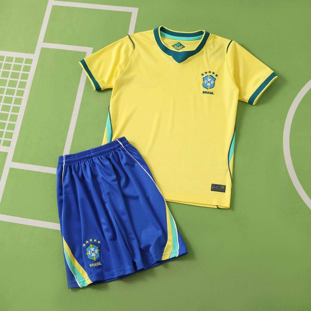2026 FIFA World Cup Brazil home Kids kit