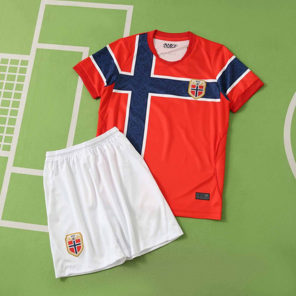 2026 FIFA World Cup Norway home Kids kit
