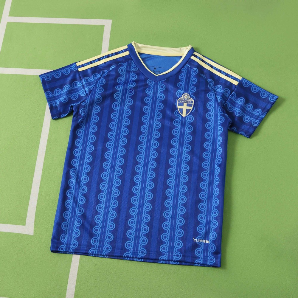2026 FIFA World Cup Sweden away Kids kit